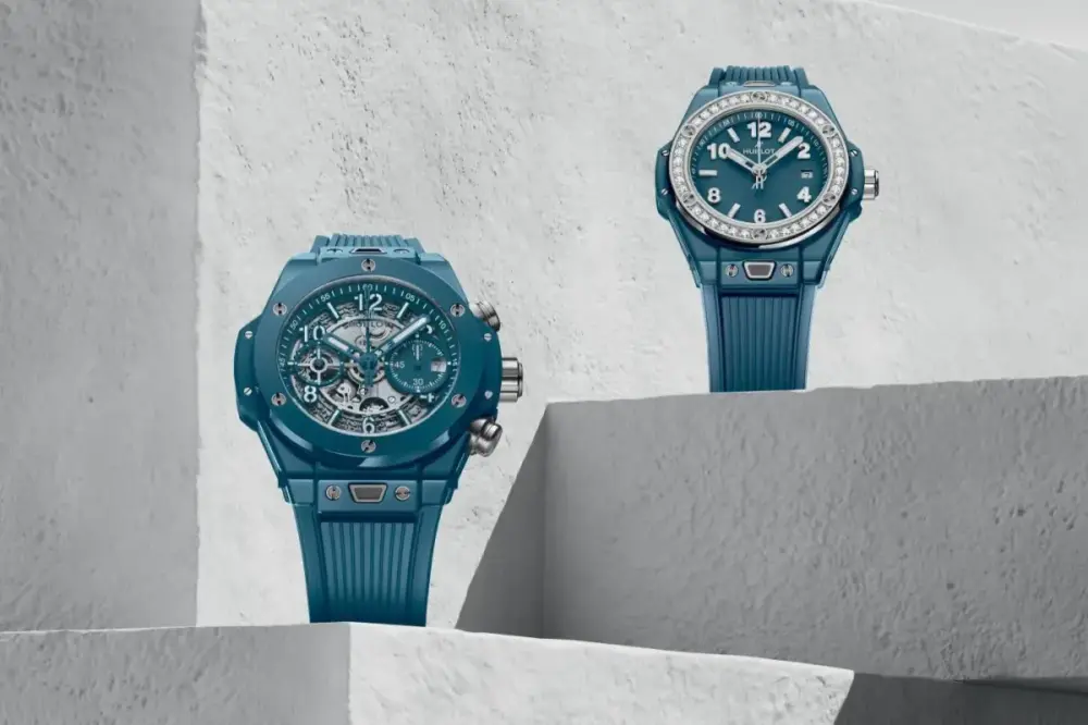 Big Bang One Click Petrol Blue Ceramic Diamonds Ref. 485.ES.5171.RX.1204 - Image 2