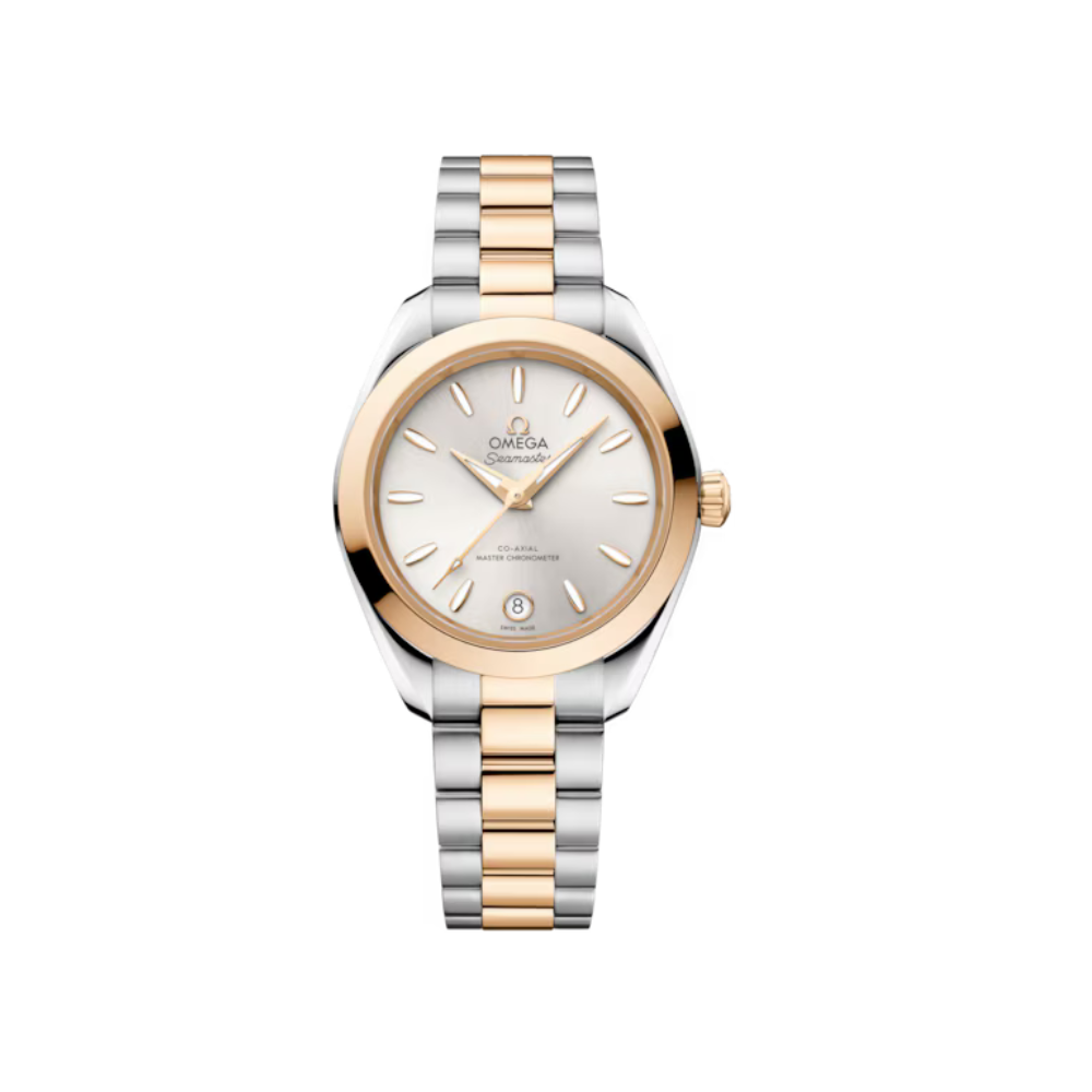 Seamaster Aqua Terra 150M 30 mm, steel ‑ Moonshine gold on steel ‑ Moonshine gold Ref. 220.20.30.20.02.001