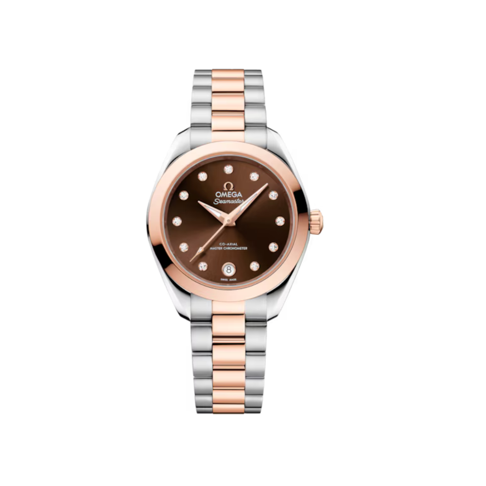 Seamaster Aqua Terra 150M 30 mm, steel ‑ Sedna gold on steel ‑ Sedna gold Ref. 220.20.30.20.63.001