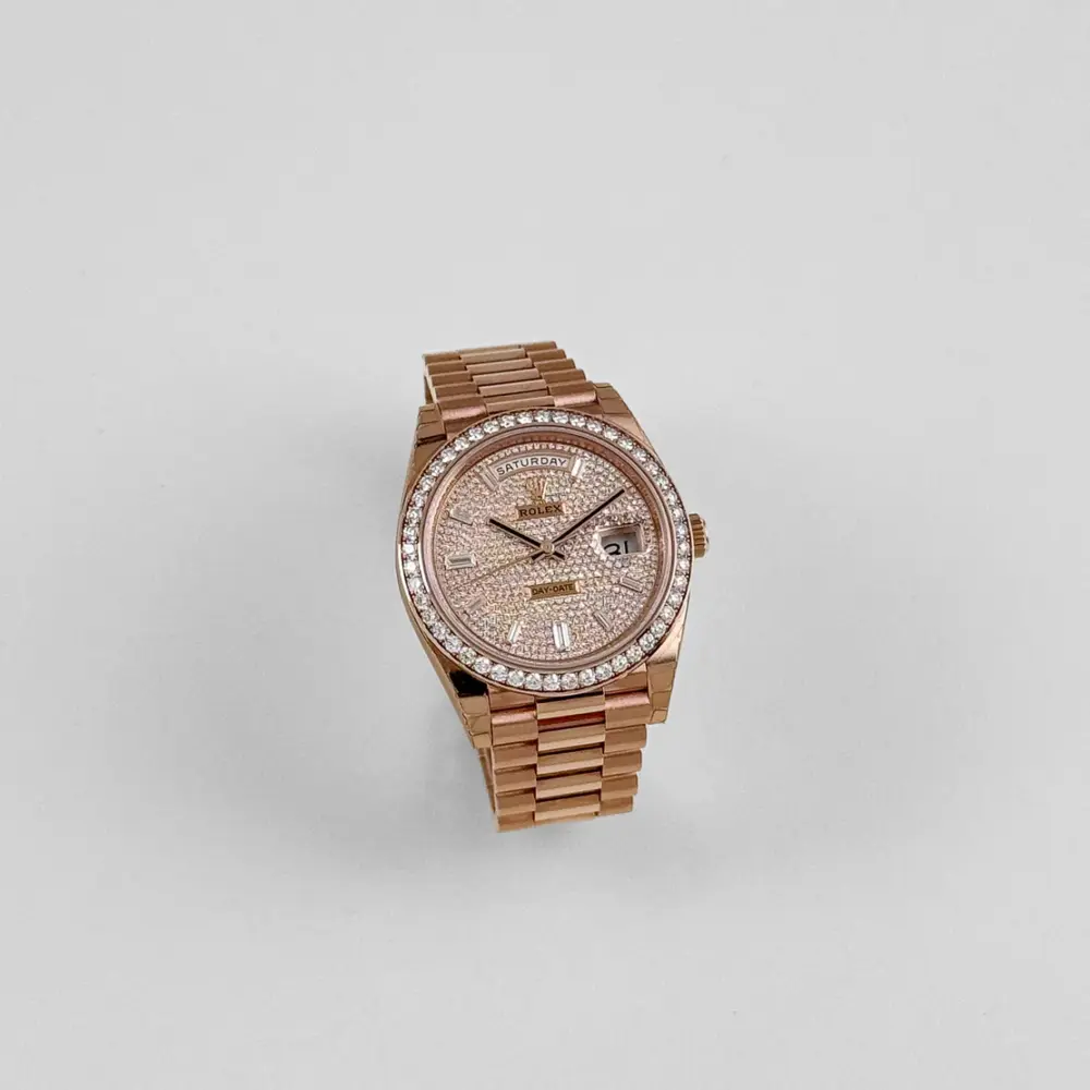Rolex Day-Date 40 228345RBR Rose Gold Diamond Dial Diamond Bezel - Image 5
