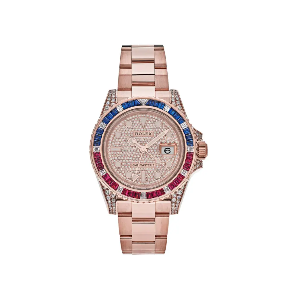 Rolex GMT-Master II 126755SARU Rose Gold Sapphire and Ruby - Image 2